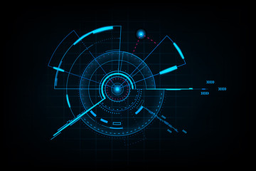 Abstract Technology Futuristic Interface.Element of digital UI.vector and illustration