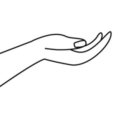 hand gesture receiving