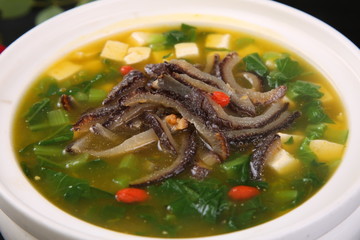 soup with meat and vegetables