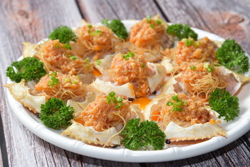 salad with salmon