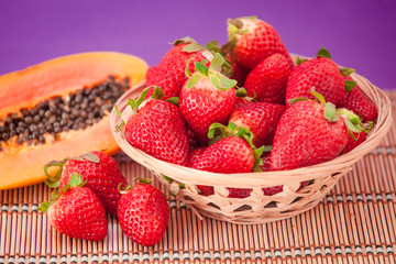  strawberry and mango. Fruits