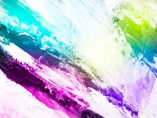 Abstract art creative hand painted background, neon color