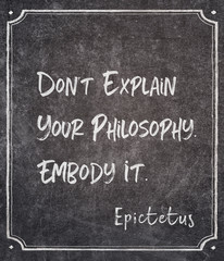 embody it Epictetus