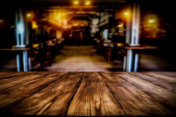 Desk of free space and summer bar 