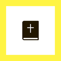 Bible vector icon. flat design