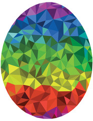 Low Poly Rainbow Egg