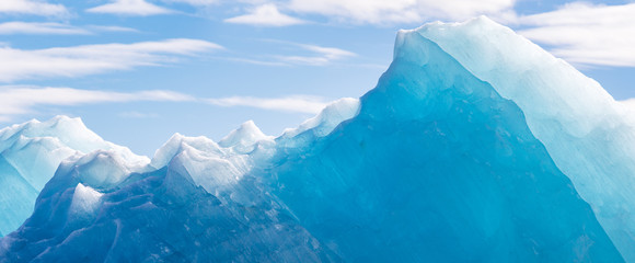 A close-up of an iceberg in Iceland.