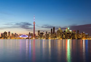 Foto op Plexiglas The city of Toronto, Canada. Seen from Olympic island on Lake Ontario. © Sebastian