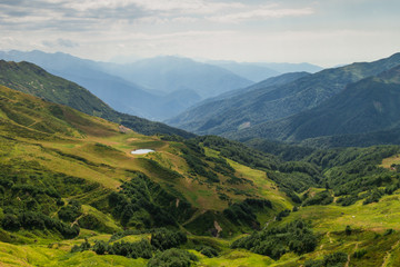 Fototapeta premium view of mountains