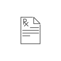 Prescription Vector Icon