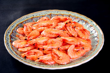shrimps on a plate