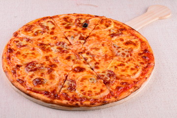 pizza isolated on white background