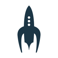rocket spaceship silhouette