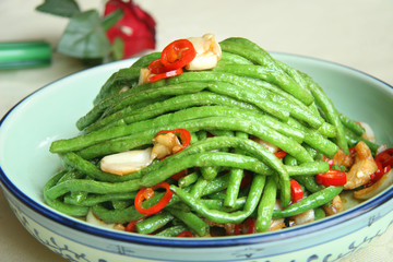 fresh salad with cucumbers and tomatoes