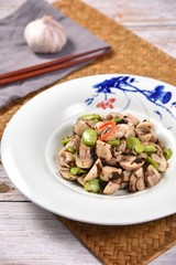 salad with mushrooms