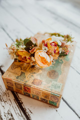 Flower wreath for a bride