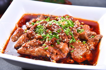meatballs with tomato sauce in a pan