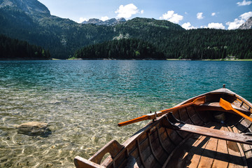 Black Lake in Durmitor National Park in Montenegro 