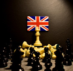 The Brexit and the Flag of the United Kingdom. Union Jack. © JB