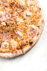 Pineapple and ham italian pizza