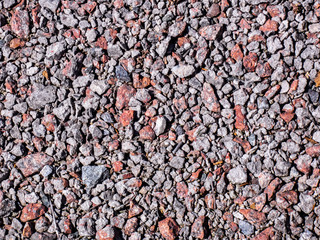 gravel scattering with foreign bodies