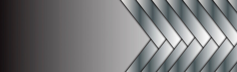 Set of grey silver metallic tech background