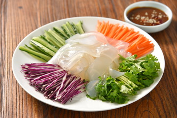 salad on a plate