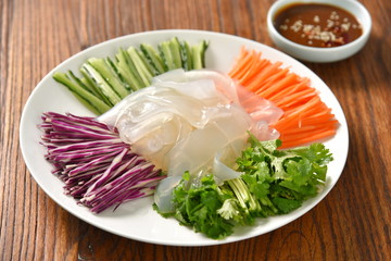 salad on a plate