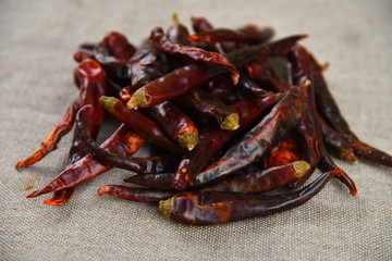 red hot pepper on white background