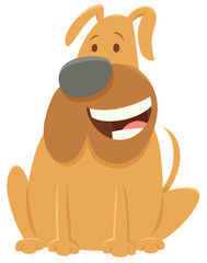 funny bull dog cartoon character