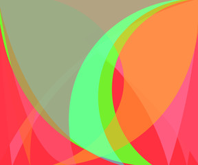 Fototapeta premium Minimalistic vector illustration of waves. Figures and lines. Halftone and gradient.