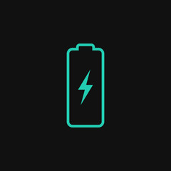 Battery power vector icon