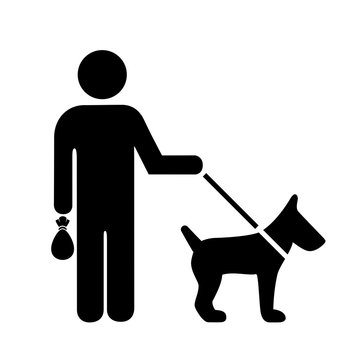 Pick up after your dog sign