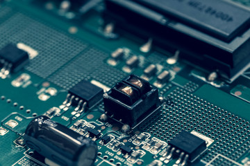 Fototapeta premium Close-up of electronic board