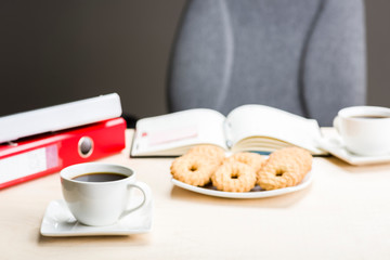 A break at work - time for something sweet.