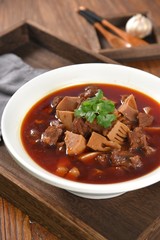 soup with meat and vegetables