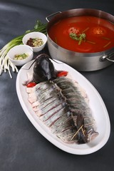 fish with vegetables