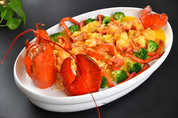 salad with shrimps