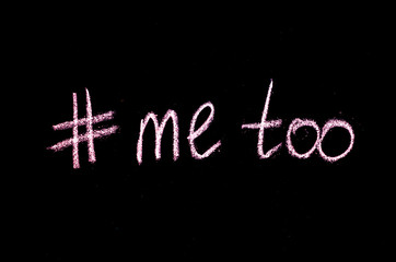 hashtag metoo on blackboard