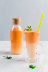 Fresh carrot juice