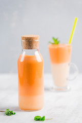 Fresh carrot juice
