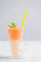 Fresh carrot juice
