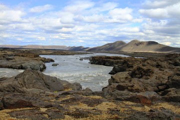 river near askja, iceland