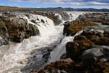 waterfall near Herdubreid, Iceland