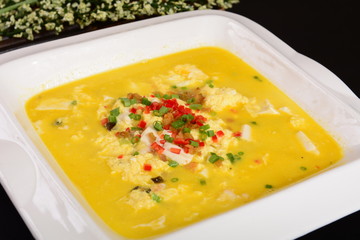 soup with meat and vegetables