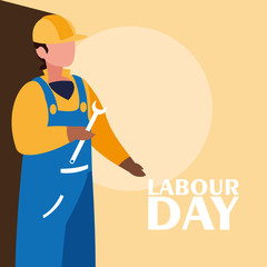 labour day celebration with construction worker