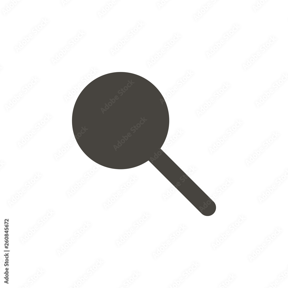 Poster search vector icon. element of interface for mobile concept and web apps illustration. thin glyph ic