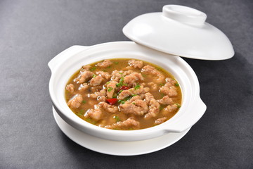 soup with meat and vegetables