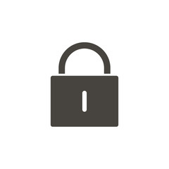 Lock vector icon. Element of interface for mobile concept and web apps illustration. Thin glyph icon for website design and development, app development. Vector icon