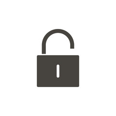 Unlock vector icon. Element of interface for mobile concept and web apps illustration. Thin glyph icon for website design and development, app development. Vector icon